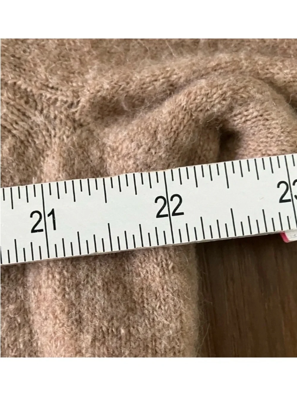 J. Crew Turtleneck Cozy Super Soft Yarn Sz. M Camel High Low Sweater Wool Blend.